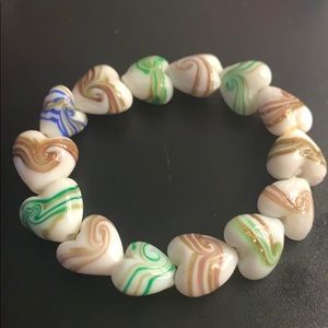 Murano hand blown glass erimish bracelet
